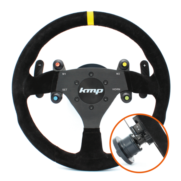 KMP Pro-Line steering wheel for BMW F8X M2 M3 M4, high-performance automotive steering wheel with sporty design and premium materials