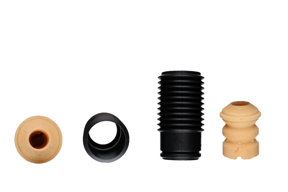 Bilstein B1 front bump stops and dust covers for BMW 3 Series E30 and 5 Series E12 E28, durable suspension components.
