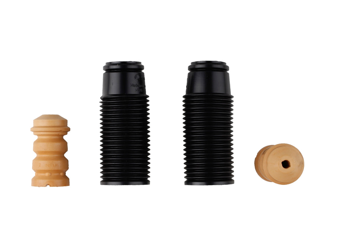 Bilstein B1 rear bump stops and dust covers for Audi 100 Saloon and Avant models, part number 11-101413, on vehicle suspension.