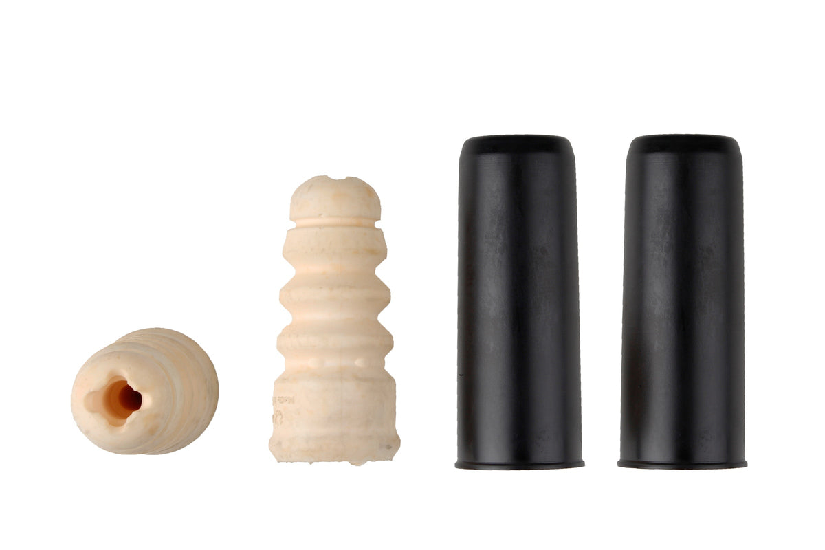 Bilstein B1 rear bump stops and dust covers for Audi A4 and A6, part number 11-149835, shown on vehicle suspension.