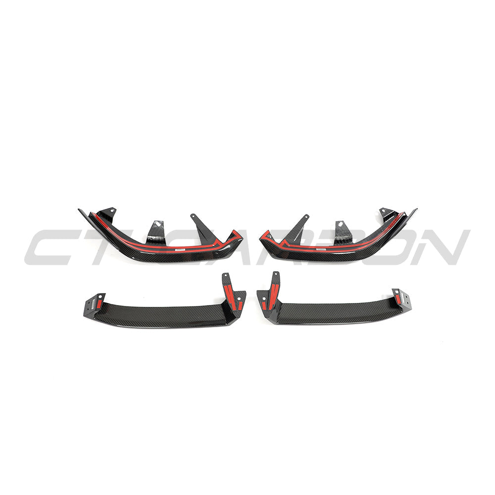 BMW G60 5 Series and I5 full carbon fiber kit by CT Carbon, showing detailed carbon fiber components and sleek finish.