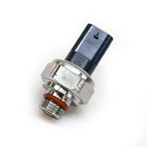Genuine BMW B37 B47 exhaust pressure sensor (13628570936) showing the sensor with wiring, used in BMW exhaust systems