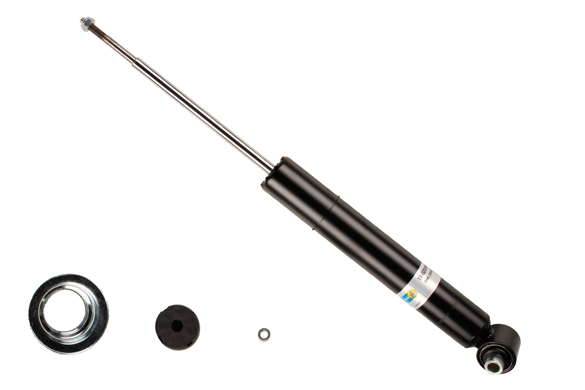 Bilstein B4 rear shock absorber for BMW 5 Series E34, showing the metal body and mounting components.