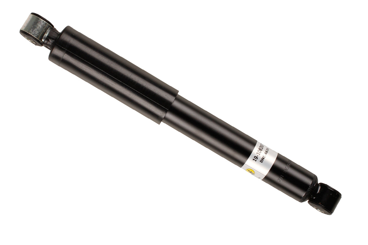 Bilstein B4 rear shock absorber for SEAT Inca and Volkswagen Caddy II, showing the durable metal shock unit with mounting components.