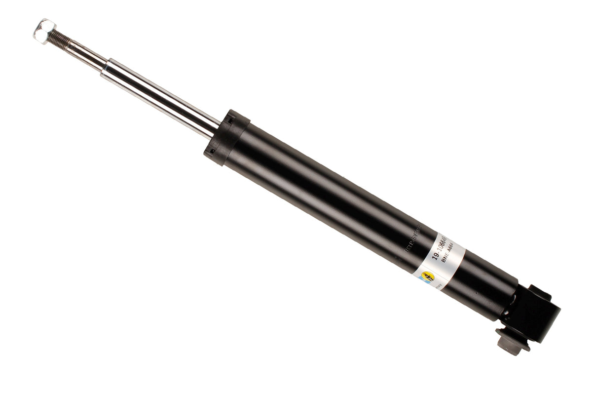 Bilstein B4 rear shock absorber for BMW 5 Series E39, showcasing the durable shock absorber with mounting hardware.