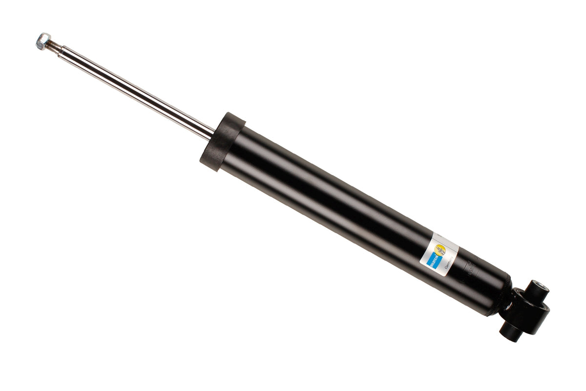 Bilstein B4 rear shock absorber for BMW 3 Series F30, showing the metal coil spring and mounting components.
