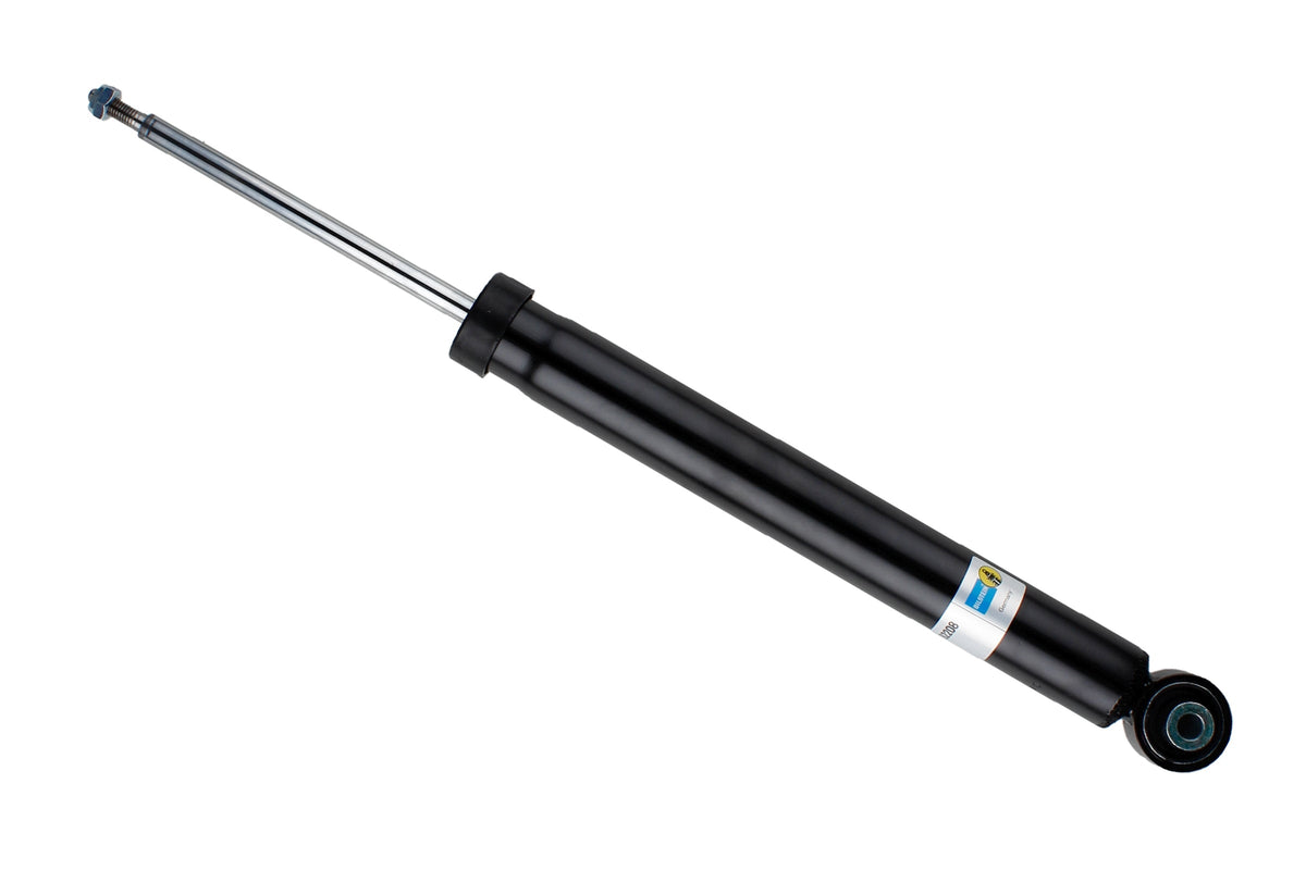 Bilstein B4 rear shock absorber for Audi A3 and SEAT Leon 2WD with S-Line suspension, showing metal body and mounting points.