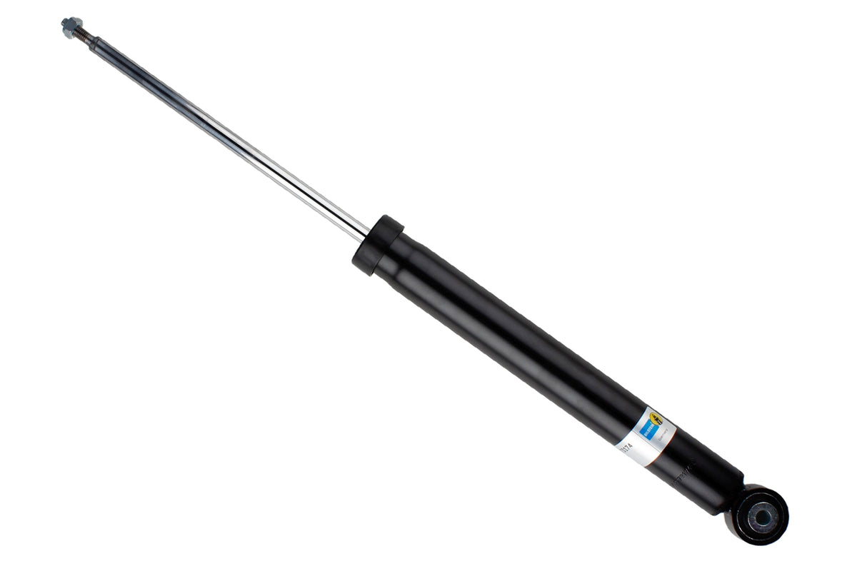 Bilstein B4 rear shock absorber for Volkswagen and SEAT Ateca with rigid axle, part number 19-273174, in a close-up view.