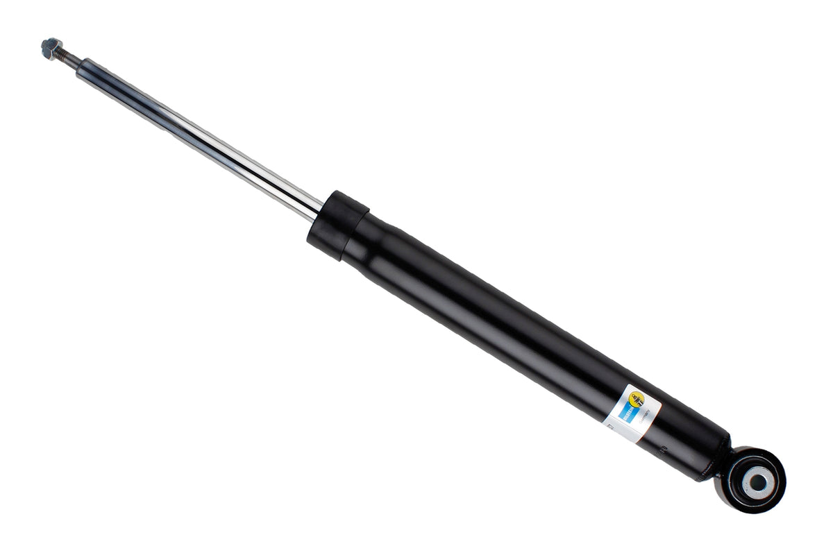 Bilstein B4 rear shock absorber for Audi Q5 Sport suspension, showing the metallic shock unit with mounting components.