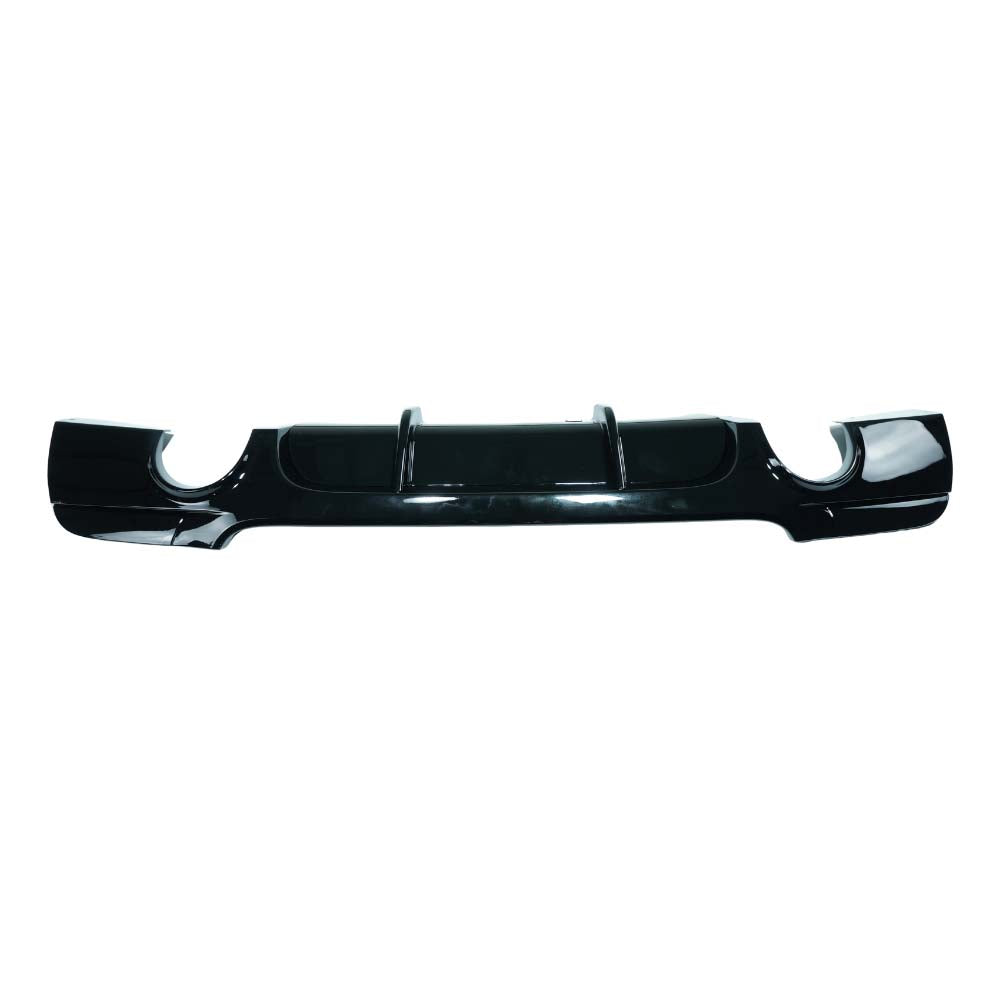 BMW 3 Series E92/E93 2006-2013 CT Carbon gloss black diffuser with dual exhaust exits, designed for sporty rear styling.