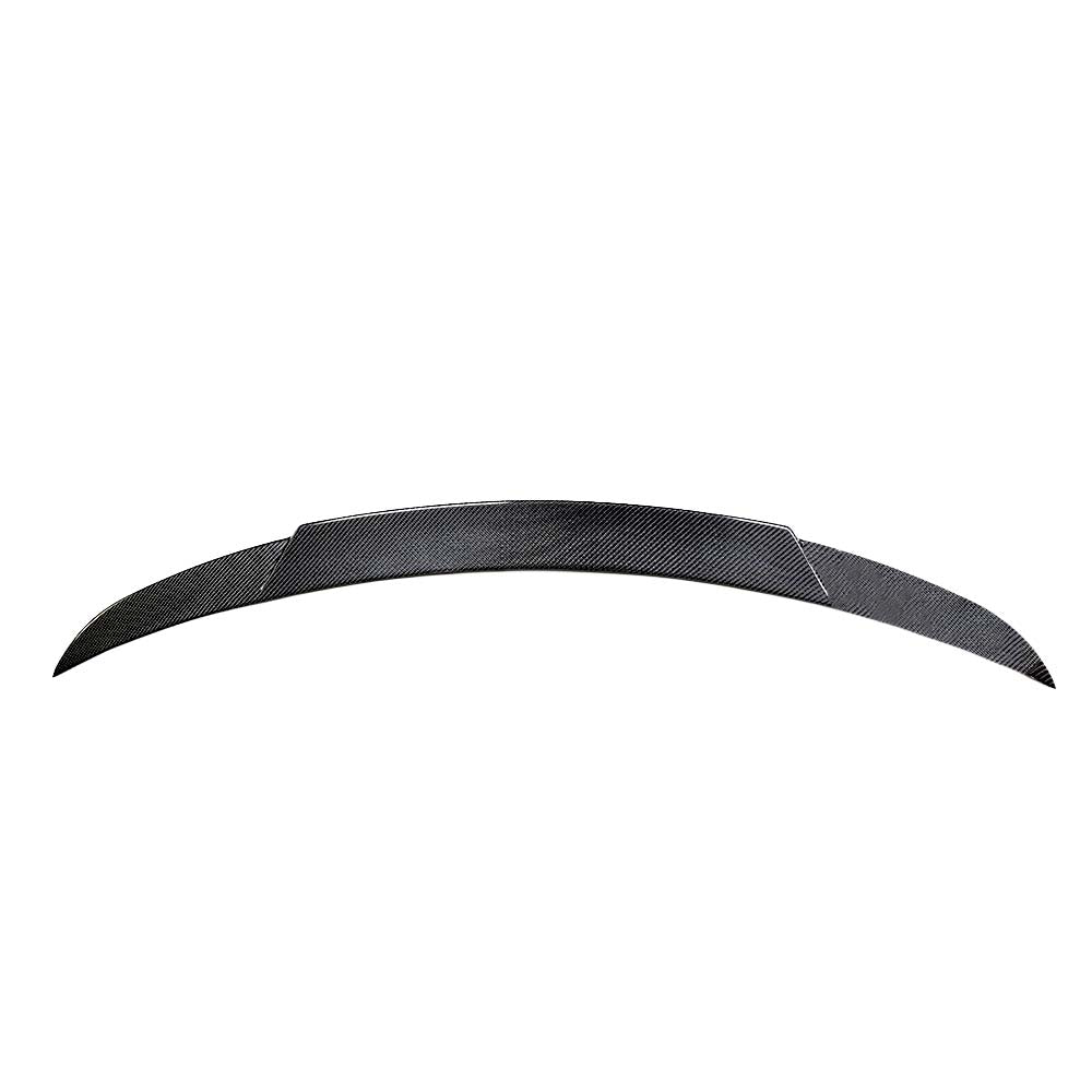 Carbon fiber spoiler for Mercedes C-Class W206 saloon 2021-2023 by CT Carbon, shown installed on vehicle's rear.