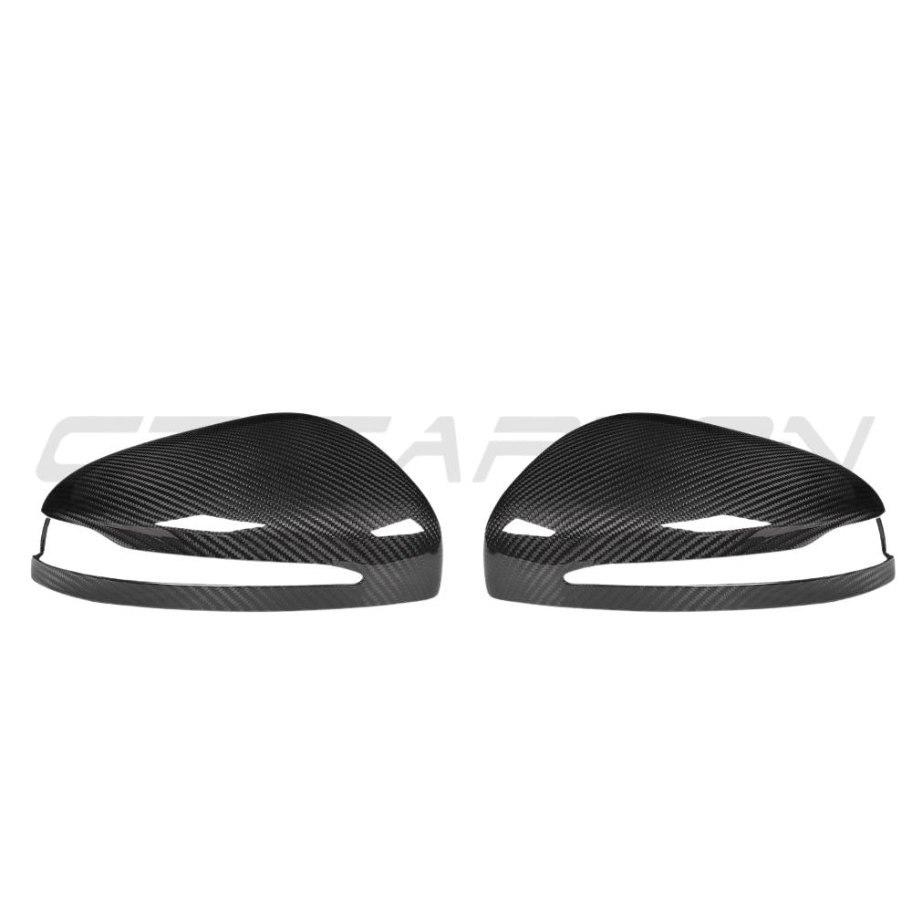 CT Carbon carbon fiber mirrors for Mercedes G, GLE, GLS W464 2019+ models, featuring sleek pre-preg carbon fiber finish.