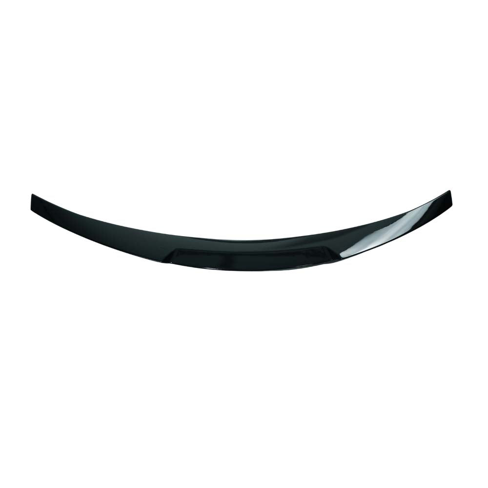 BMW 1 Series E82 2007-2013 CT Carbon gloss black spoiler, V2 style, shown mounted on the car's rear wing.