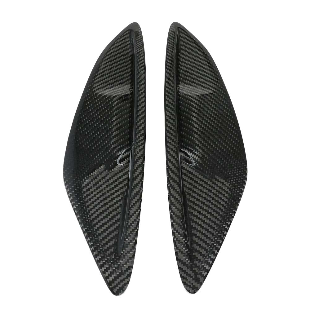 BMW G14 G15 G16 8 Series dry carbon fibre side fender trim by CT Carbon, close-up view of sleek, lightweight car accessories.