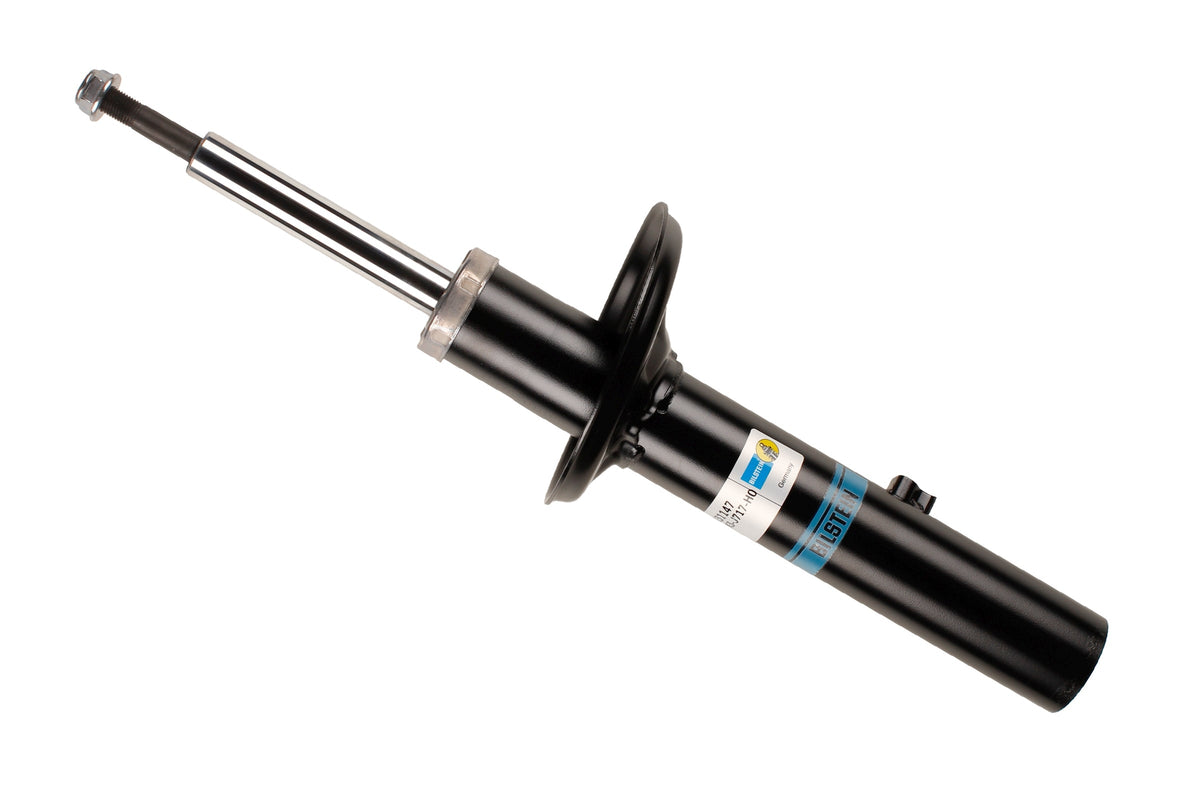 Bilstein B4 rear shock absorber for Porsche Boxster 981 and 982 models, showing the durable shock absorber component.