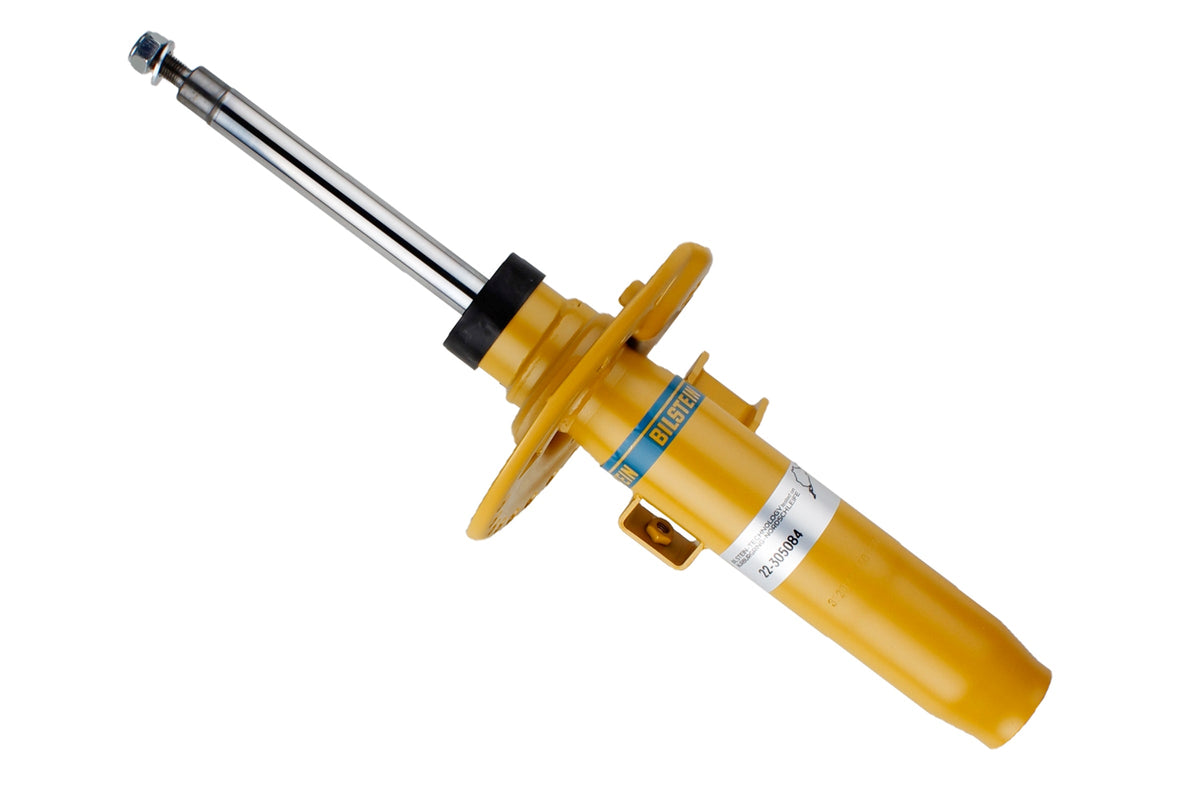 Bilstein B6 front shock absorber for BMW 3 G20 4WD, durable suspension component with metal and rubber parts visible.