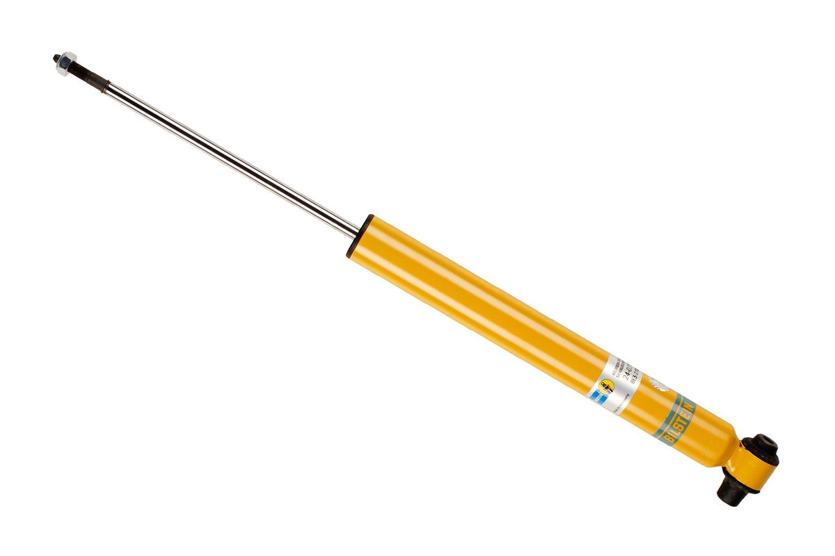 Bilstein B8 rear shock absorber for Audi A6, showing the durable shock absorber with mounting hardware and seals.