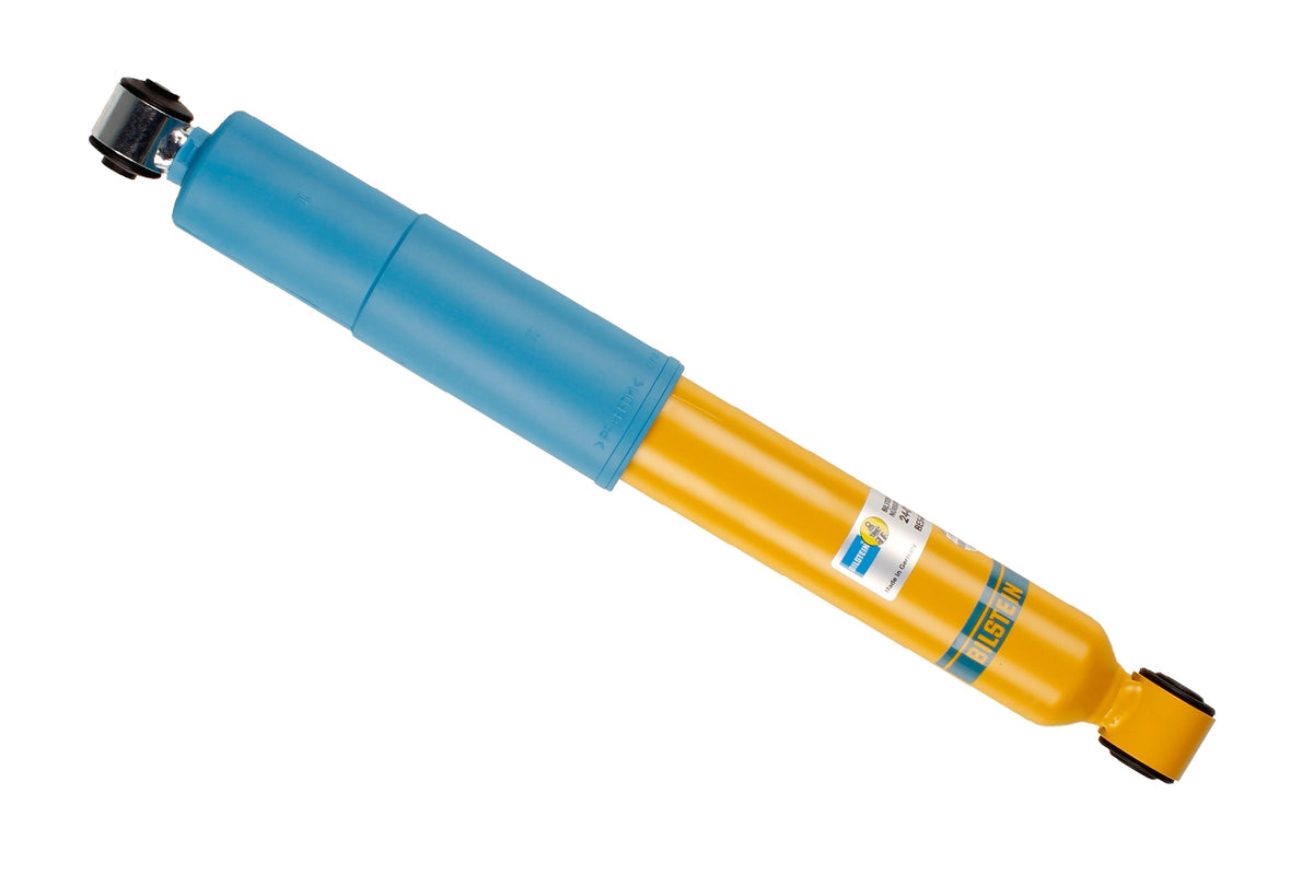 Bilstein B8 rear shock absorber for Audi TT, Audi A3, VW Golf 4, and Seat Leon, showing the shock with mounting components.