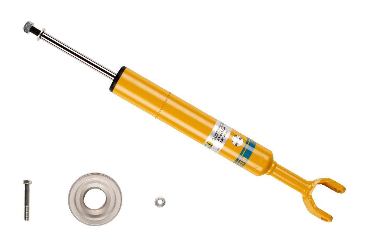 Bilstein B8 front shock absorber for Audi A6 Avant Quattro, showing the durable automotive suspension component.