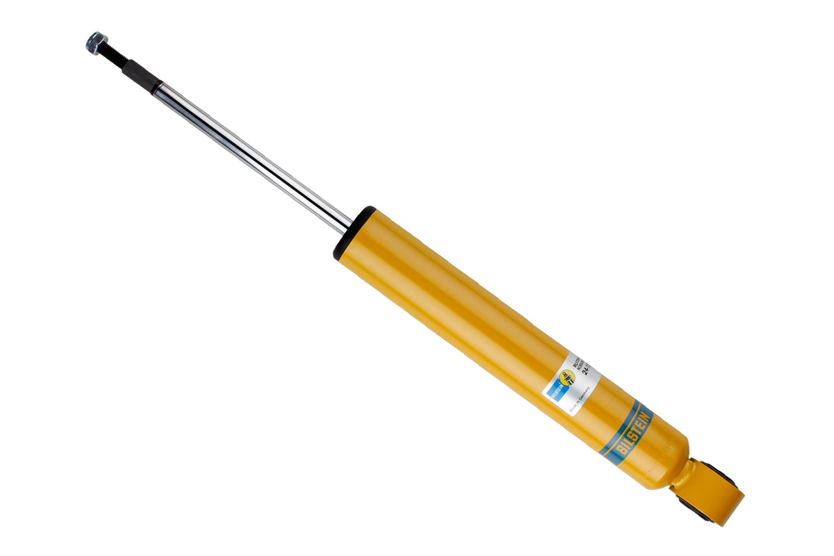 Bilstein B8 rear shock absorber for Audi TT 8J3, shows the shock absorber with branded metal body and mounting components.