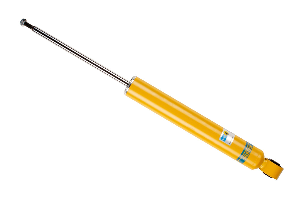 Bilstein B6 rear shock absorber for Volkswagen Tiguan, showing the durable metal shock with mounting components.