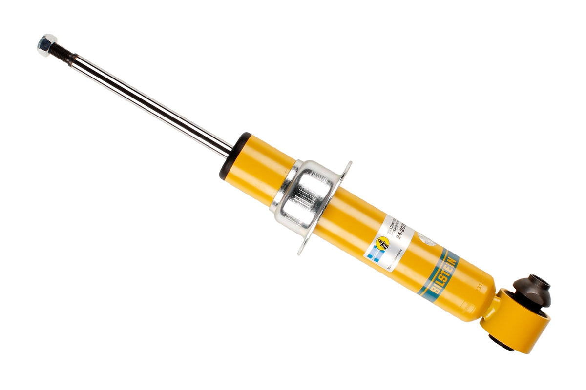 Bilstein B8 rear shock absorber for BMW 6 Series F12/F13, showing the durable shock absorber with mounting components.