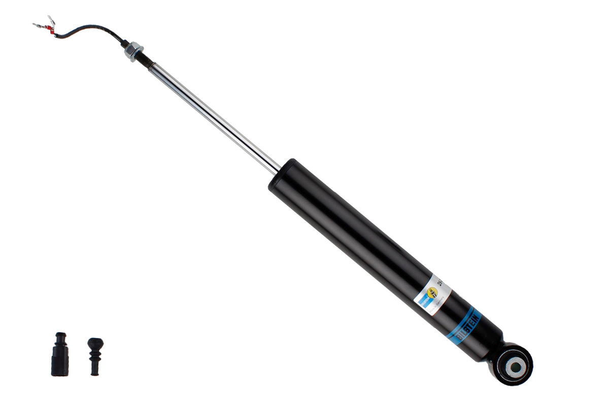 Bilstein B4 front shock absorber for Audi A5 Cabriolet F57, showing the durable shock absorber with brand logo and mounting components.