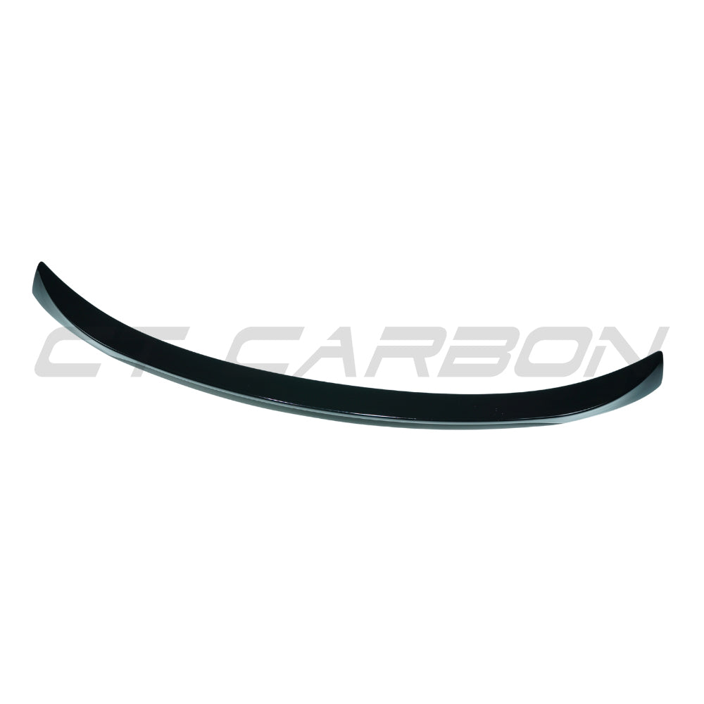 Gloss black CT Carbon middle spoiler for BMW X6/X6M F16/F86 2014-2019, showing the sleek aerodynamic design.