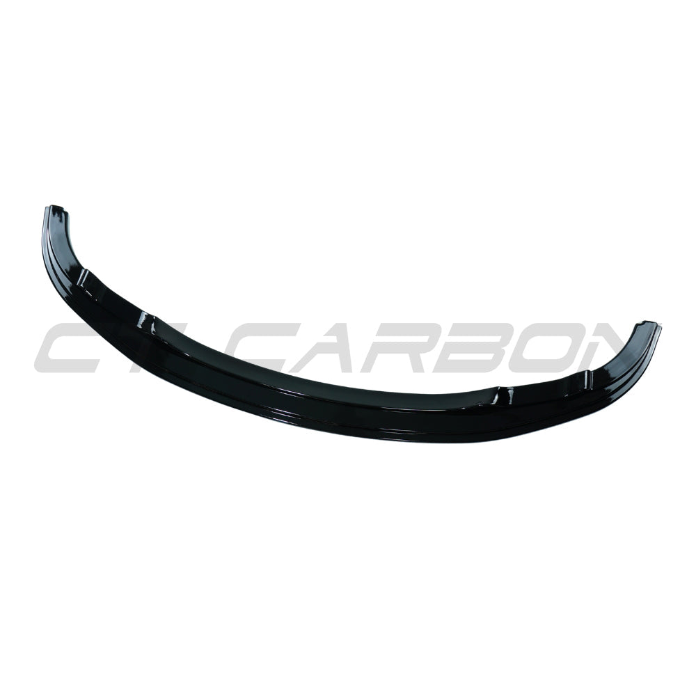 BMW E92/E93 3 Series 2009-2013 LCI Gloss Black Splitter by CT Carbon, showcasing the sleek aerodynamic design