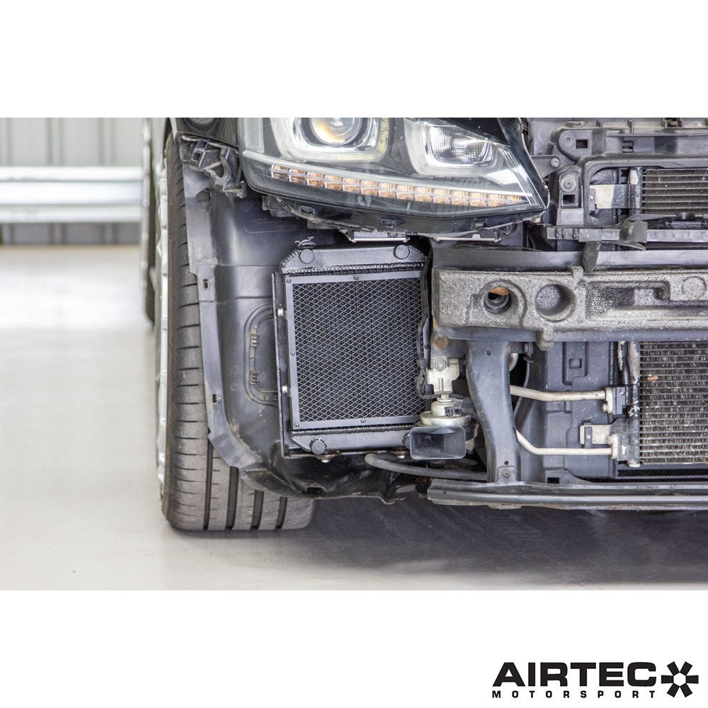 Airtec Motorsport upgraded auxiliary radiator hoses for VW Golf MK7/MK8 R, Audi S3, Seat Leon, and Audi TT cooling systems.