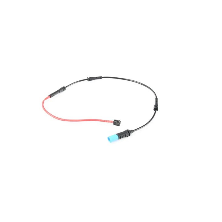 Genuine BMW brake pad wear sensor for 3 Series G20 G21, electrical wear indicator, model 34356870349, in black and connector