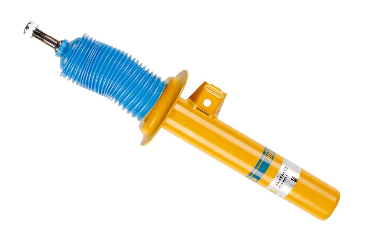 Bilstein B8 shock absorber for BMW 3 Series E46, front or rear, showing the cylindrical metal body and mounting points.