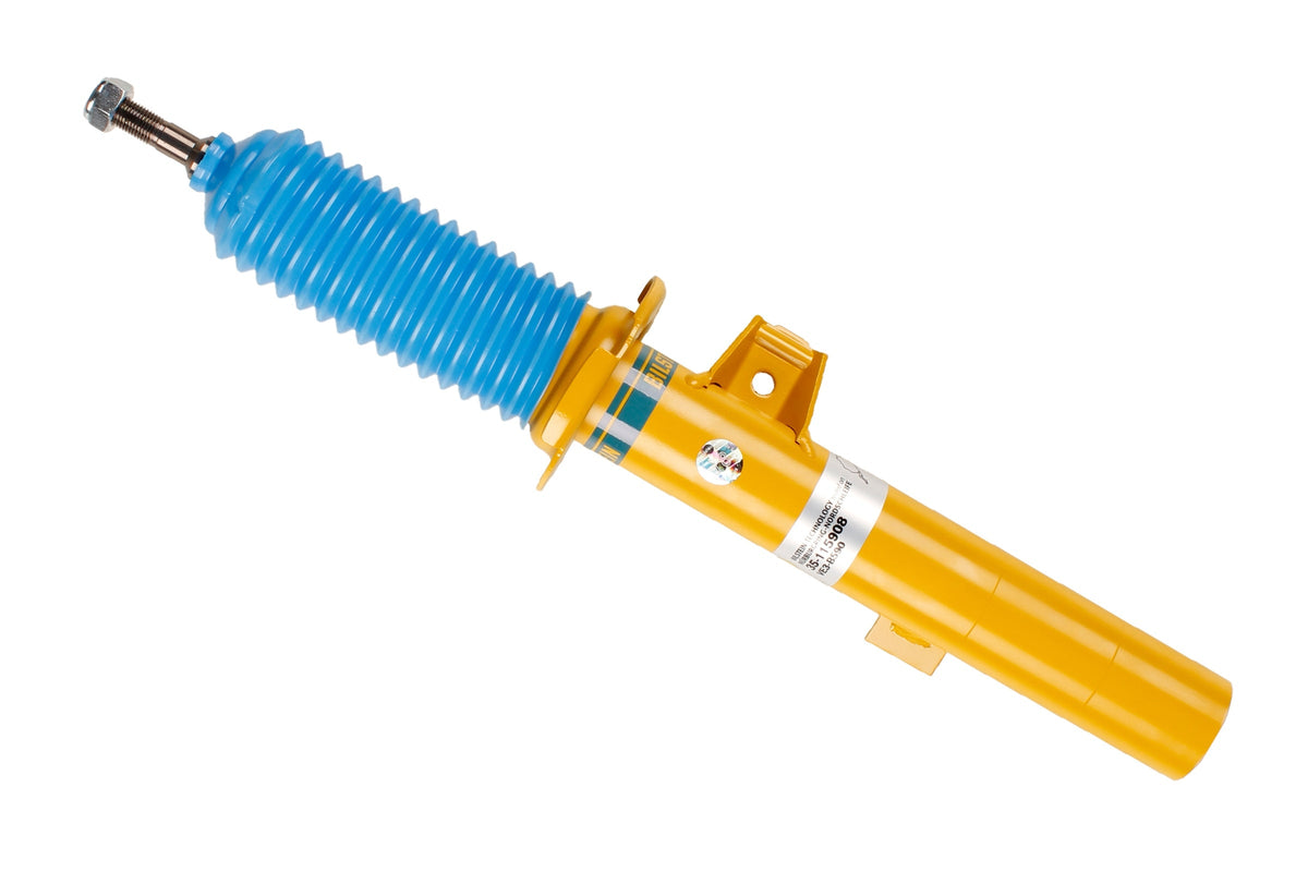 Bilstein B6 shock absorber for BMW 1 Series E87, Type 187, front left, high-performance automotive suspension part.