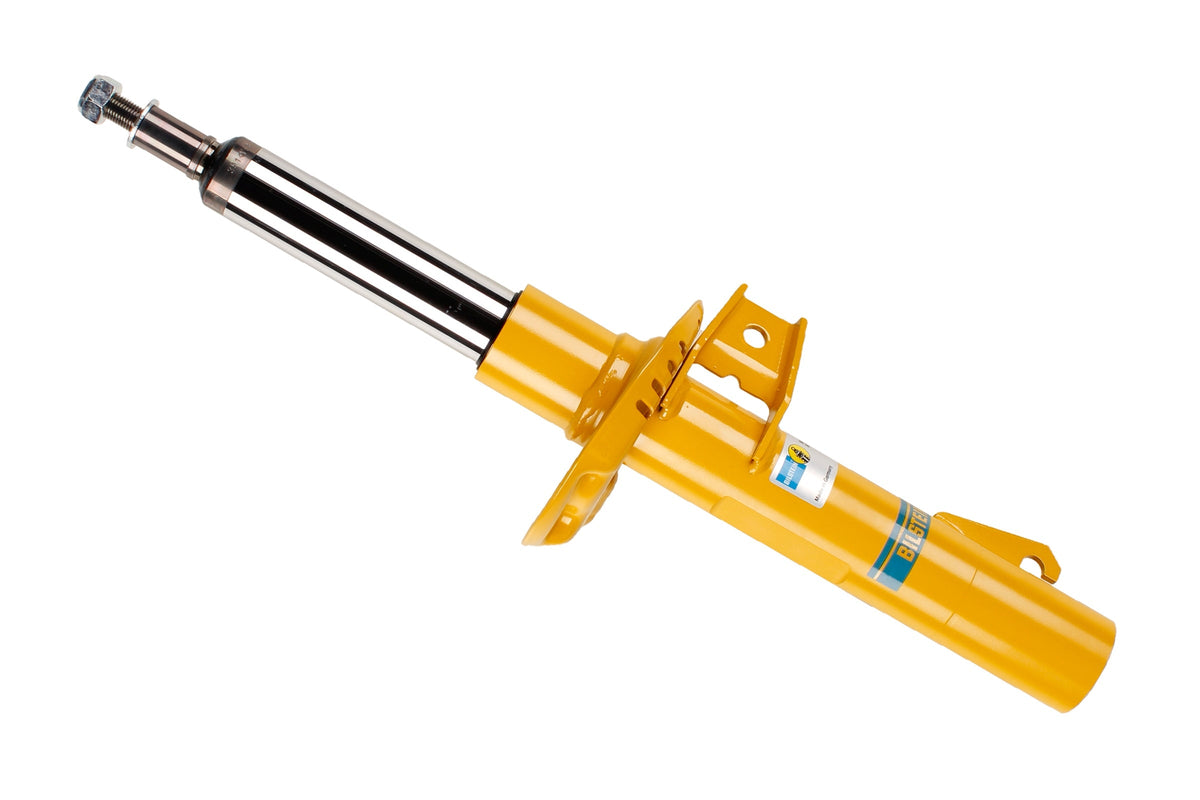 Bilstein B6 shock absorber for Volkswagen Passat (3C), showing the sleek metal body and mounting components.