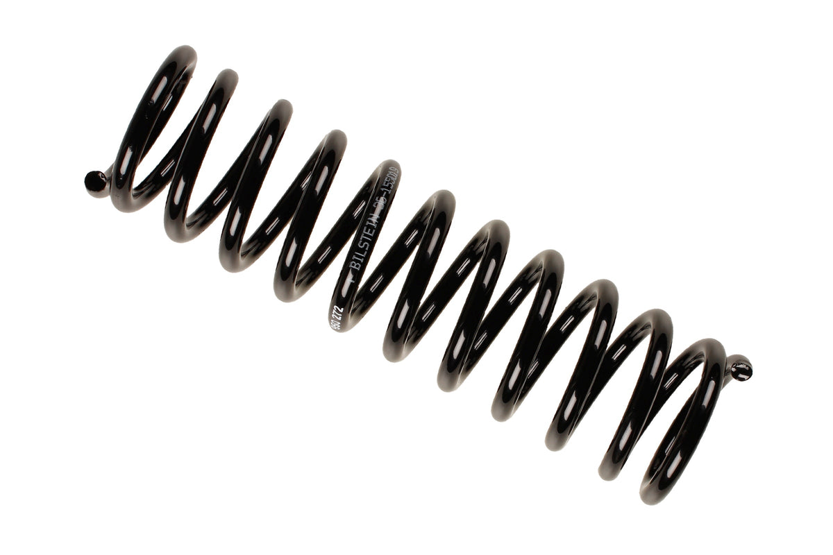 Bilstein B3 OE replacement coil spring for Audi 80 and 90 Coupe B3, part number 36-155019, showing the spring's coils and metal finish.