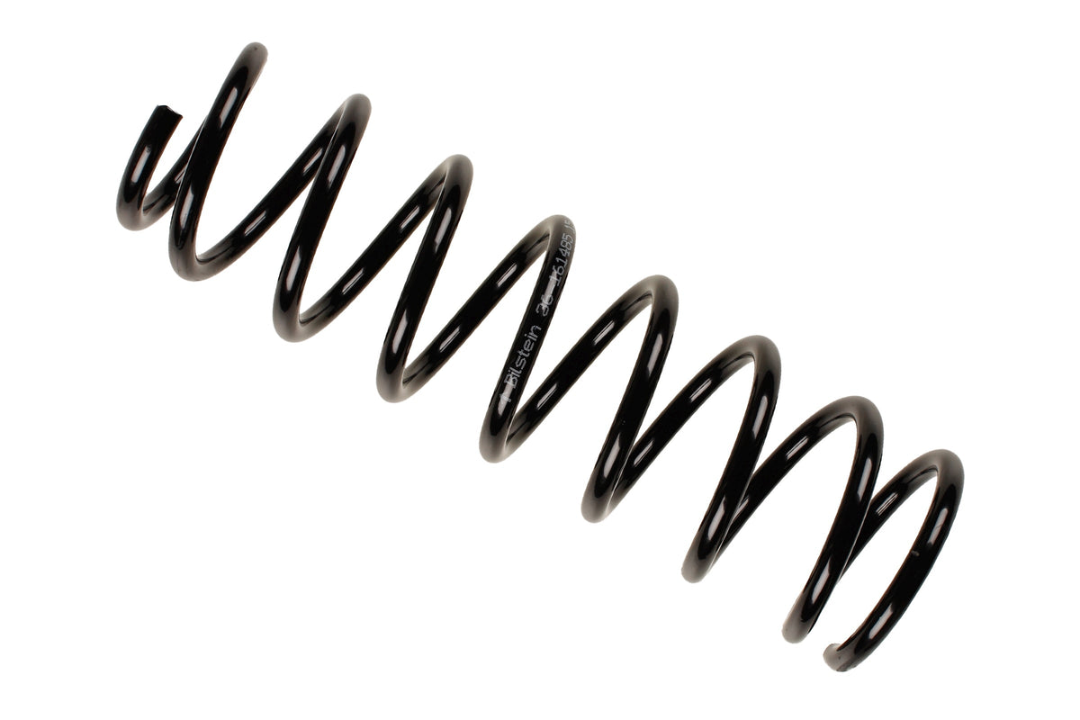 Bilstein B3 OE Replacement Coil Spring for BMW 5 Series E60, part number 36-161485, showing the coil spring in a close-up view.
