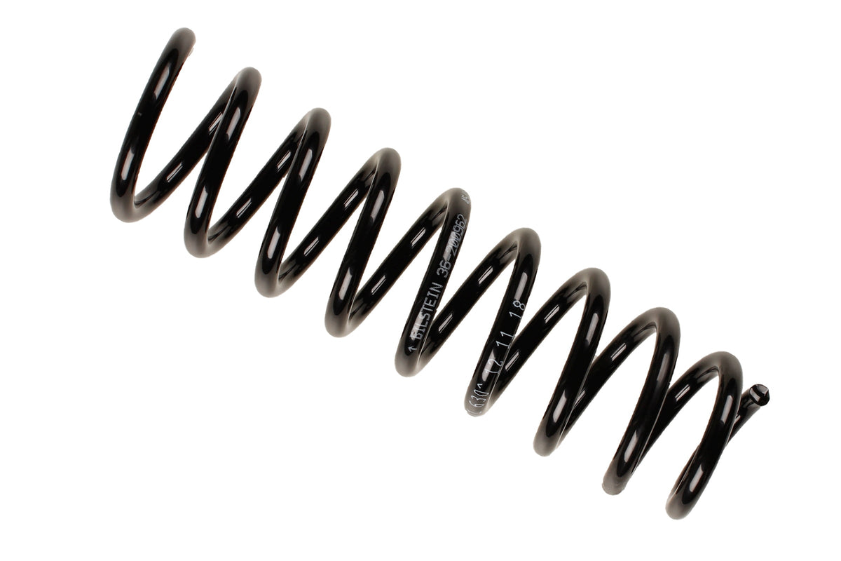 Bilstein B3 OE replacement coil spring for Audi A4 B5 B3 8D5, part number 36-200962, showing a new spring on a white background.