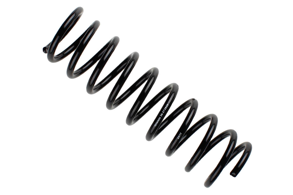 Bilstein B3 rear coil spring for BMW 7 Series E38, showing the new coil spring with coil wire and spring coils.