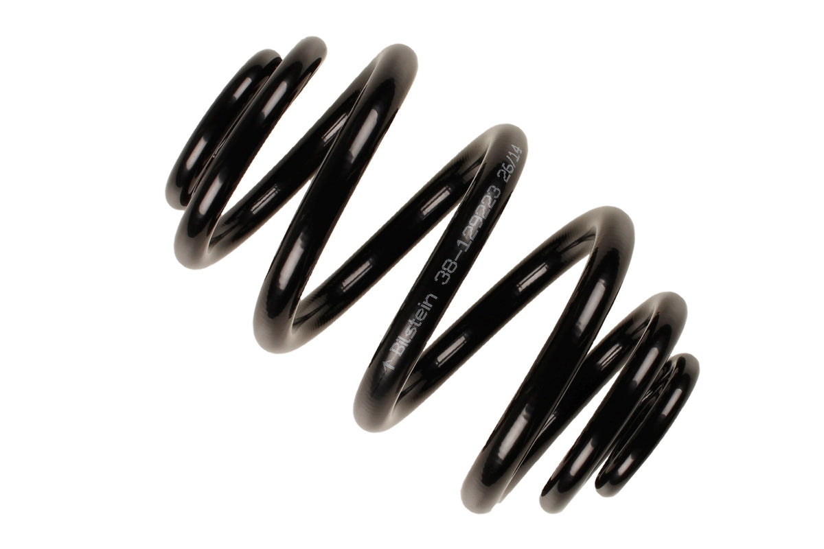 Bilstein B3 OE Replacement Coil Spring for BMW 3 Series E46, part number 38-129223, showing the metal coil spring.