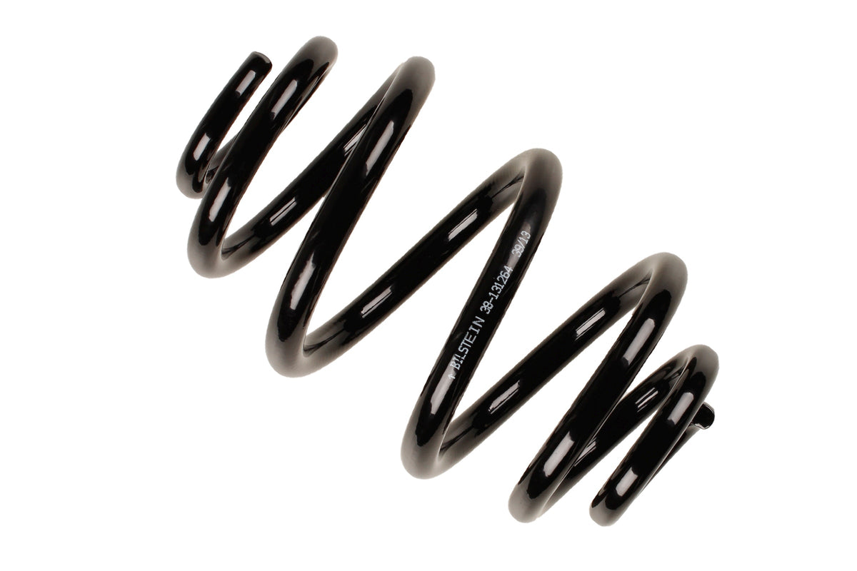 Bilstein B3 OE replacement coil spring for Volkswagen Sharan and Seat Alhambra, showing the black metal coil spring in detail.