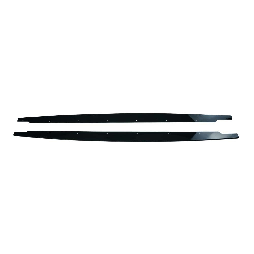BMW 3 Series E92/E93 2006-2013 gloss black side skirts by CT Carbon, featuring sleek aerodynamic design and high-quality finish.