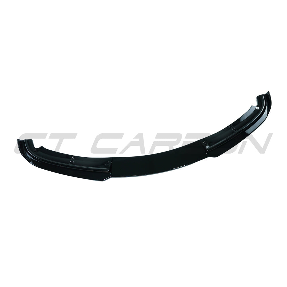 BMW 3 Series E90/E91 LCI SE 2009-2011 CT Carbon gloss black splitter, V3, showing the sleek aerodynamic design