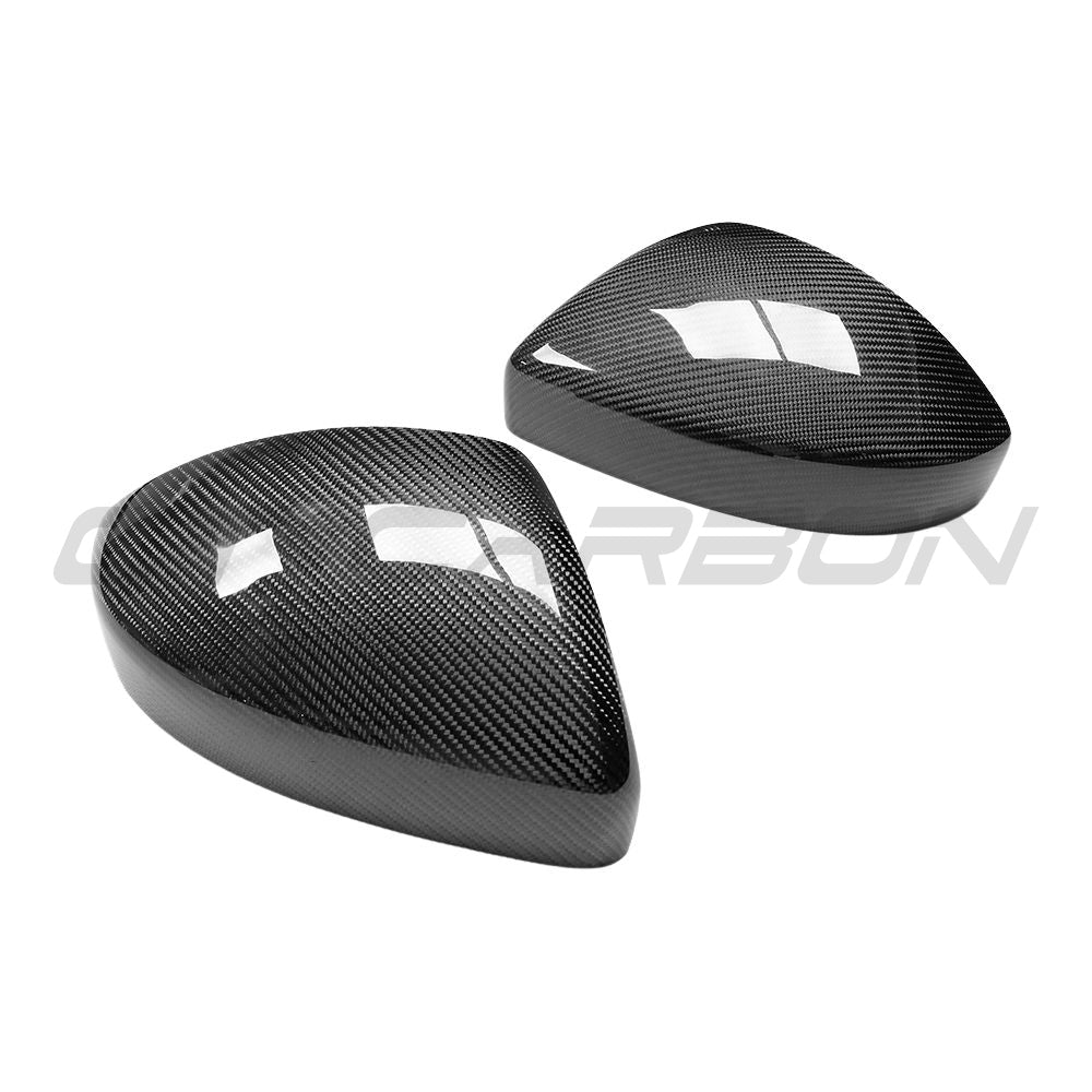 CT Carbon carbon fibre mirrors for Land Rover Evoque L538 (2014-2021) showcasing sleek, lightweight mirror covers for stylish vehicle accessories.
