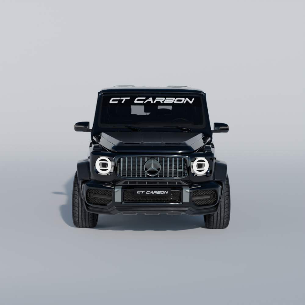 Mercedes-Benz G63 W463 2018-2024 wide arch kit by CT Carbon, featuring full carbon fibre construction and wide arch design.