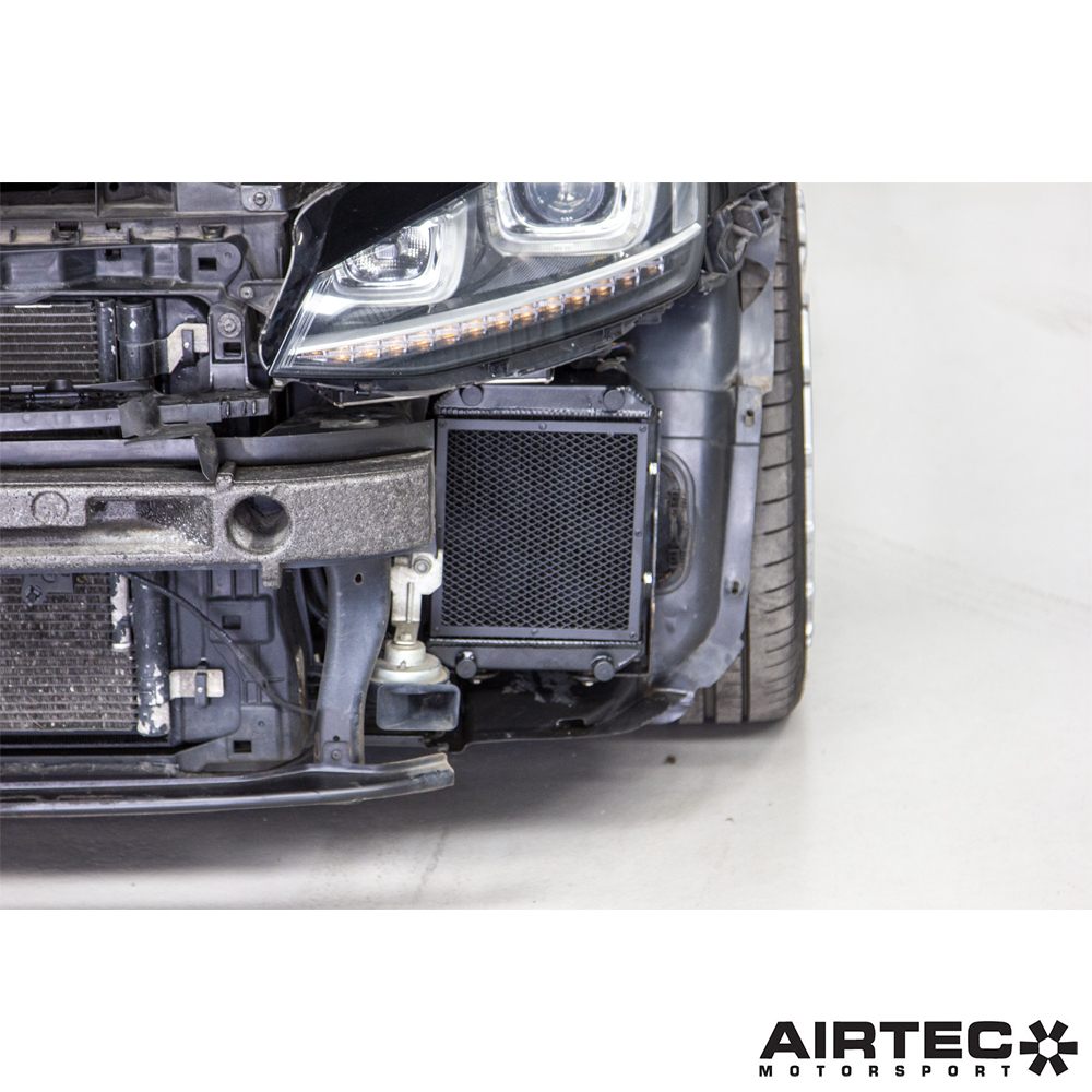 Airtec Motorsport upgraded auxiliary radiator hoses for VW Golf R, Audi S3, Seat Leon, and Audi TT engines and DSG systems.