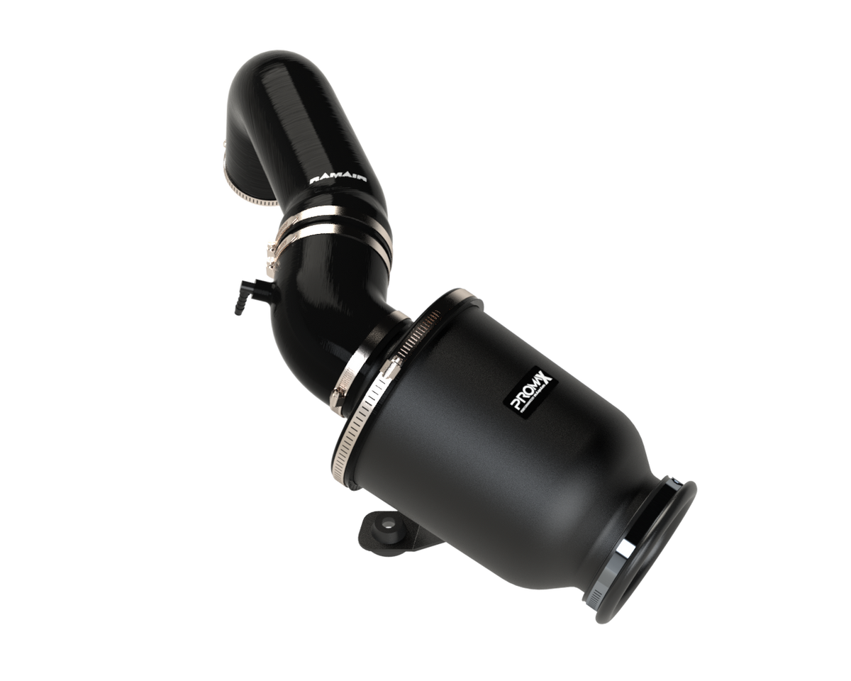 Ramair enclosed induction kit for MK7 Golf GTi and R, featuring durable air filter and high-quality intake components.