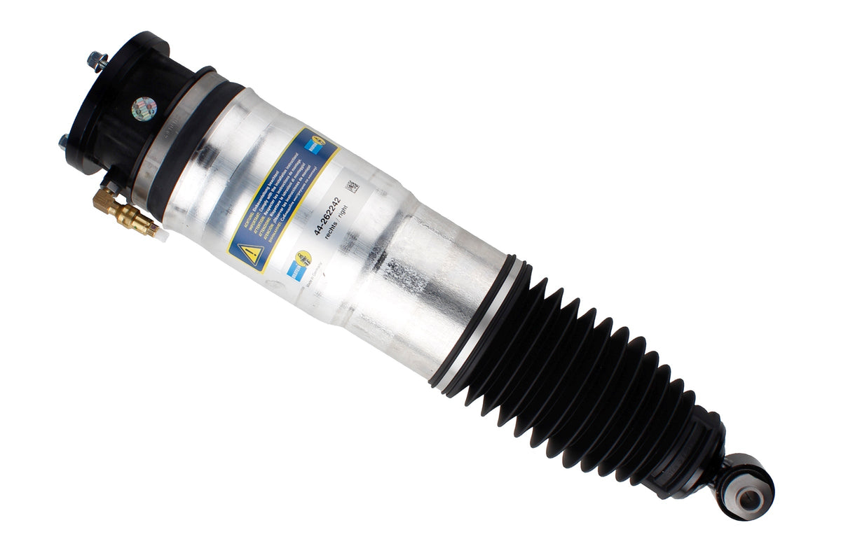 Bilstein B4 rear right air suspension strut for BMW 7 Series E65 E66, shock absorber with detailed components visible.