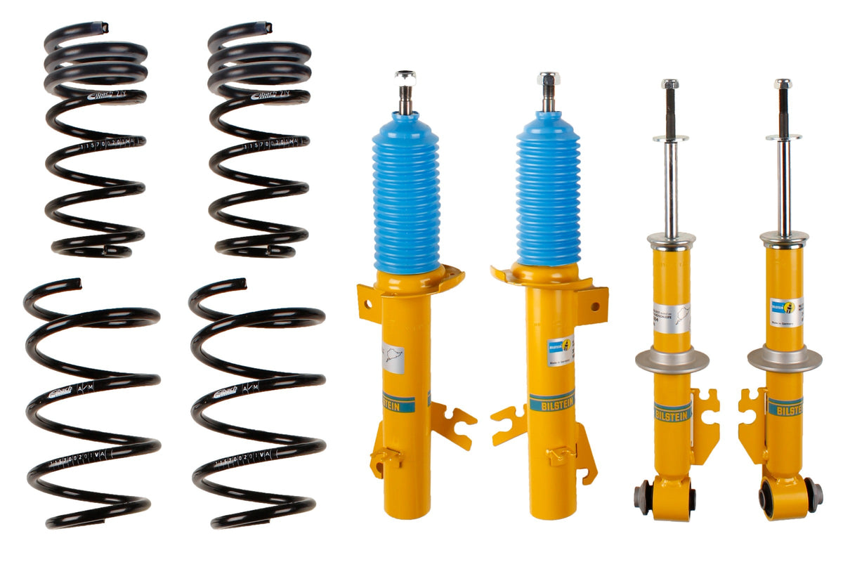 Bilstein B12 Coilover Kit suspension for BMW Mini R56, showing adjustable coilover shocks and suspension components.