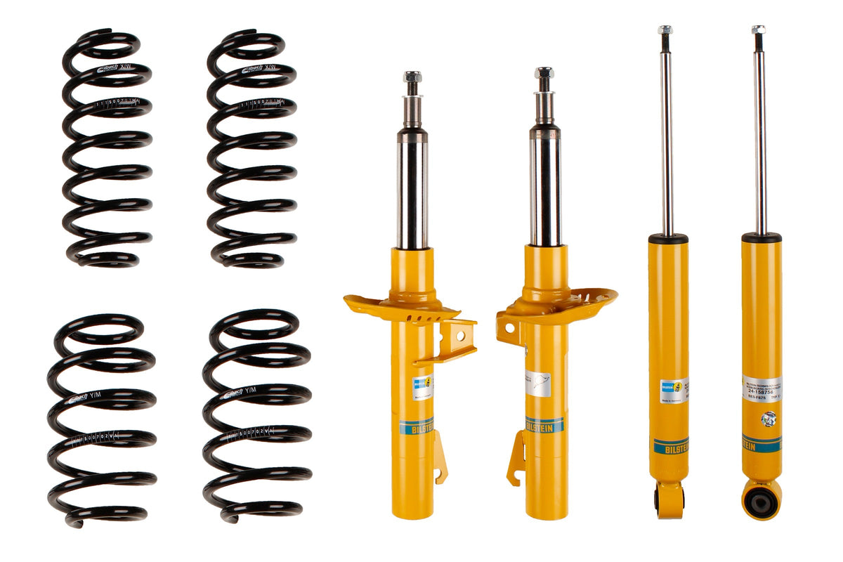 Bilstein B12 suspension kit for Volkswagen Golf VI Variant, showing shock absorbers and strut components in the image.