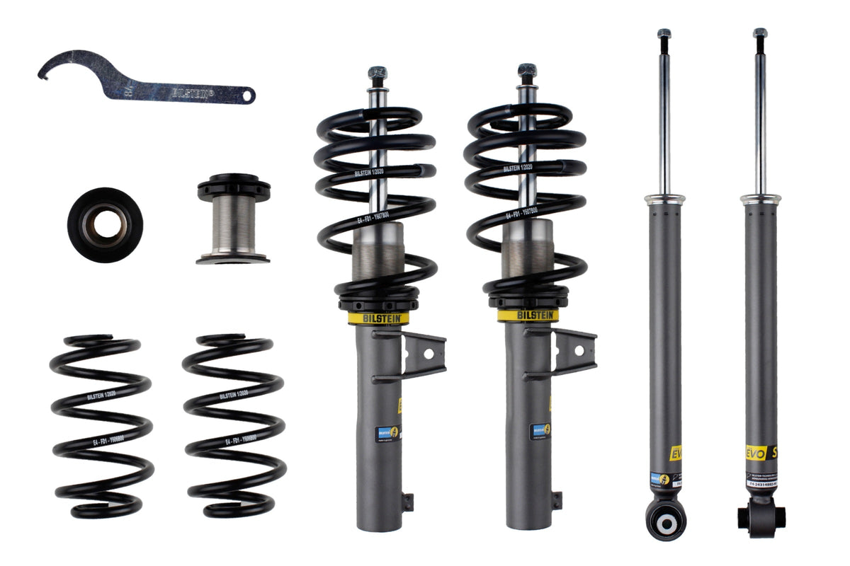Bilstein ES suspension coilover kit for Volkswagen Golf 8, featuring 55mm adjustable height, model 47-309067.